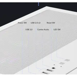 Корпус GameMax HYPE-A White Без БЖ UA