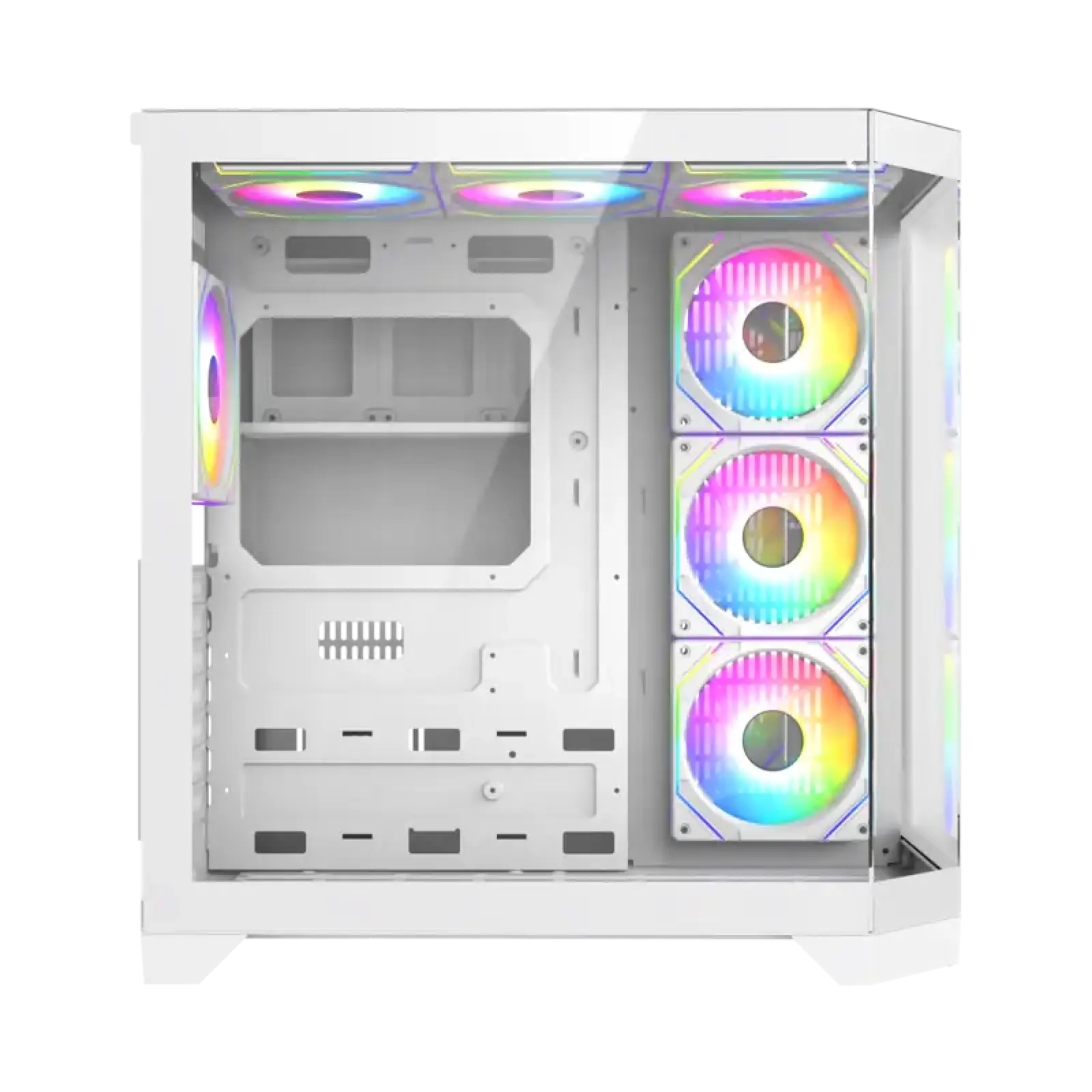 Корпус GAMEMAX комп'ютерний Midi ATX без блока живлення X,M-ATX, ITX,Tempered Glass,Metal cover, USB2.0x1 HYPE-A White UA