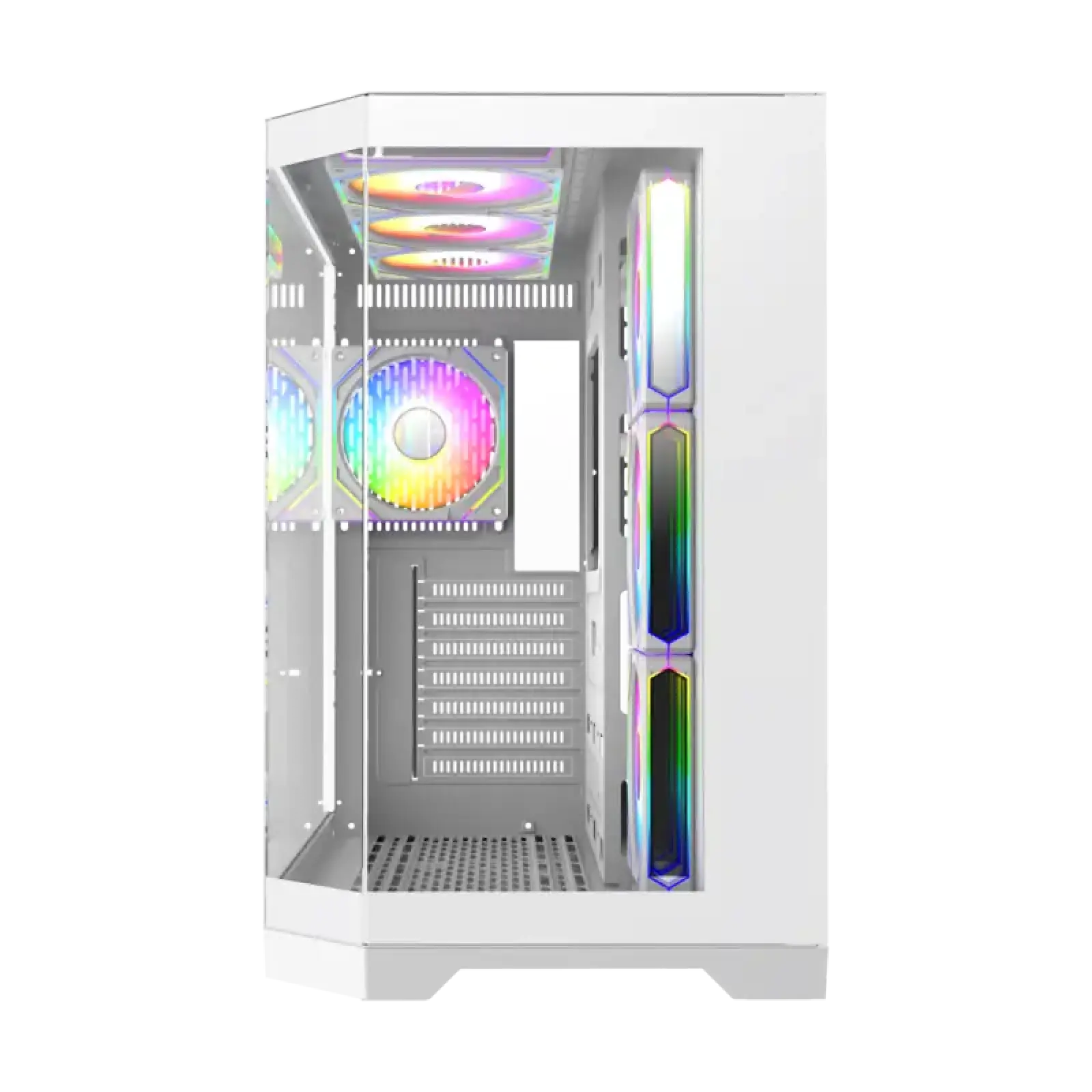 Корпус GAMEMAX комп'ютерний Midi ATX без блока живлення X,M-ATX, ITX,Tempered Glass,Metal cover, USB2.0x1 HYPE-A White UA