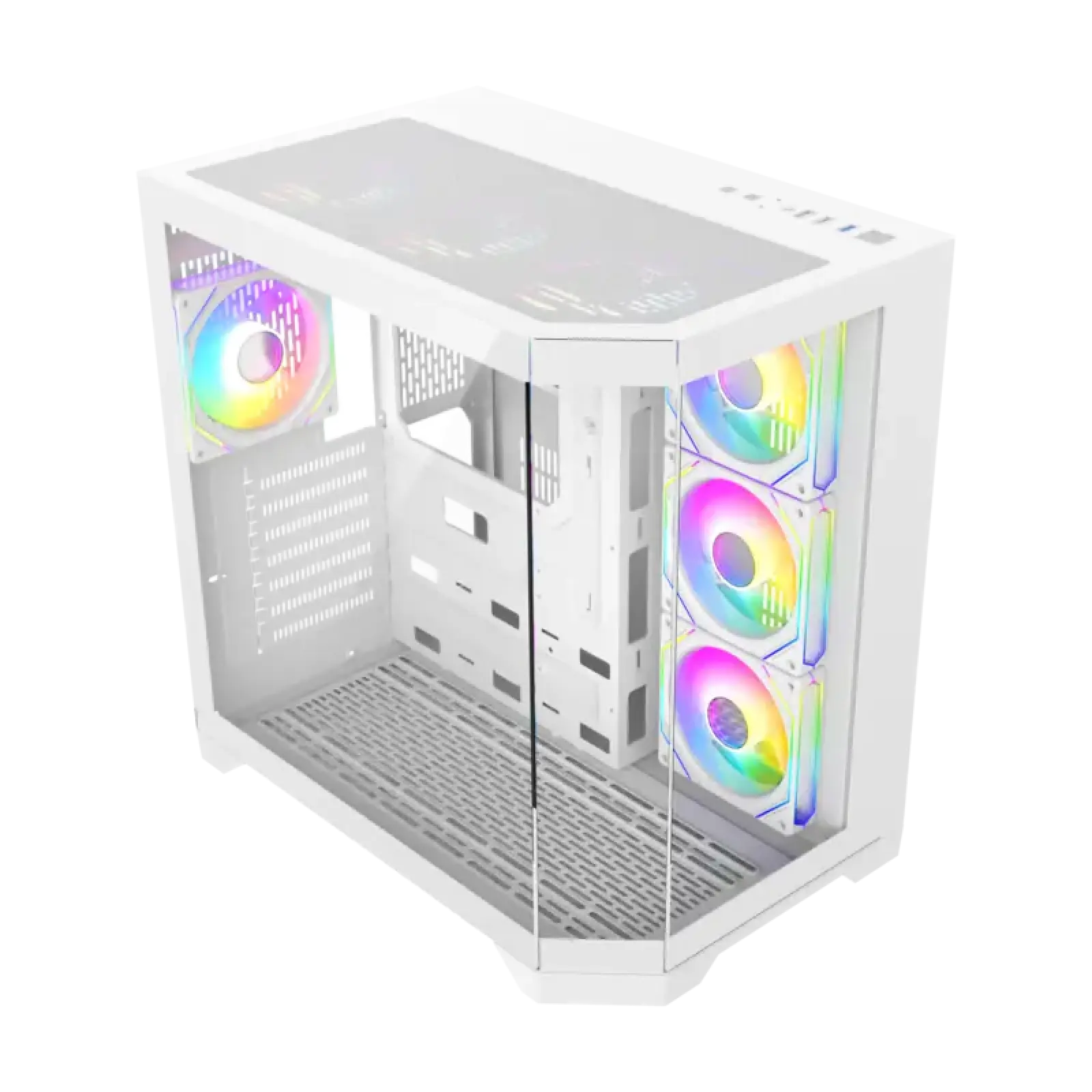 Корпус GAMEMAX комп'ютерний Midi ATX без блока живлення X,M-ATX, ITX,Tempered Glass,Metal cover, USB2.0x1 HYPE-A White UA