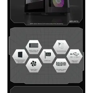 Корпус GAMEMAX Micro ATX без блока живлення , ABS пластик, сітка,закалене склоM-ATX, ITX, ABS, Mesh,Tempered Defender MB UA