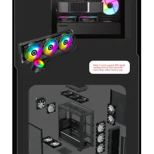 Корпус GAMEMAX Micro ATX без блока живлення , ABS пластик, сітка,закалене склоM-ATX, ITX, ABS, Mesh,Tempered Defender MB UA