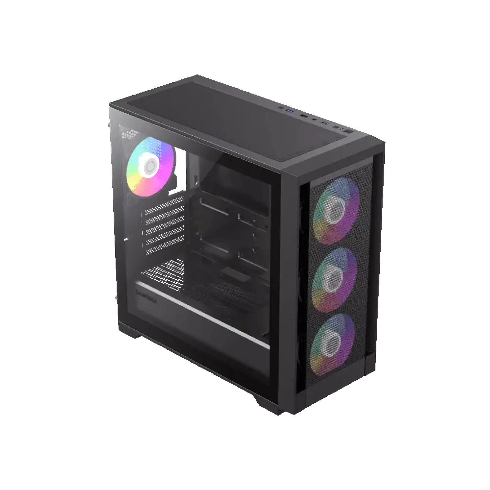 Корпус GAMEMAX Micro ATX без блока живлення , ABS пластик, сітка,закалене склоM-ATX, ITX, ABS, Mesh,Tempered Defender MB UA