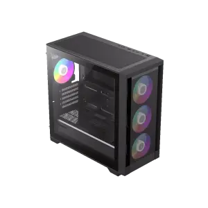 Корпус GAMEMAX Micro ATX без блока живлення , ABS пластик, сітка,закалене склоM-ATX, ITX, ABS, Mesh,Tempered Defender MB UA