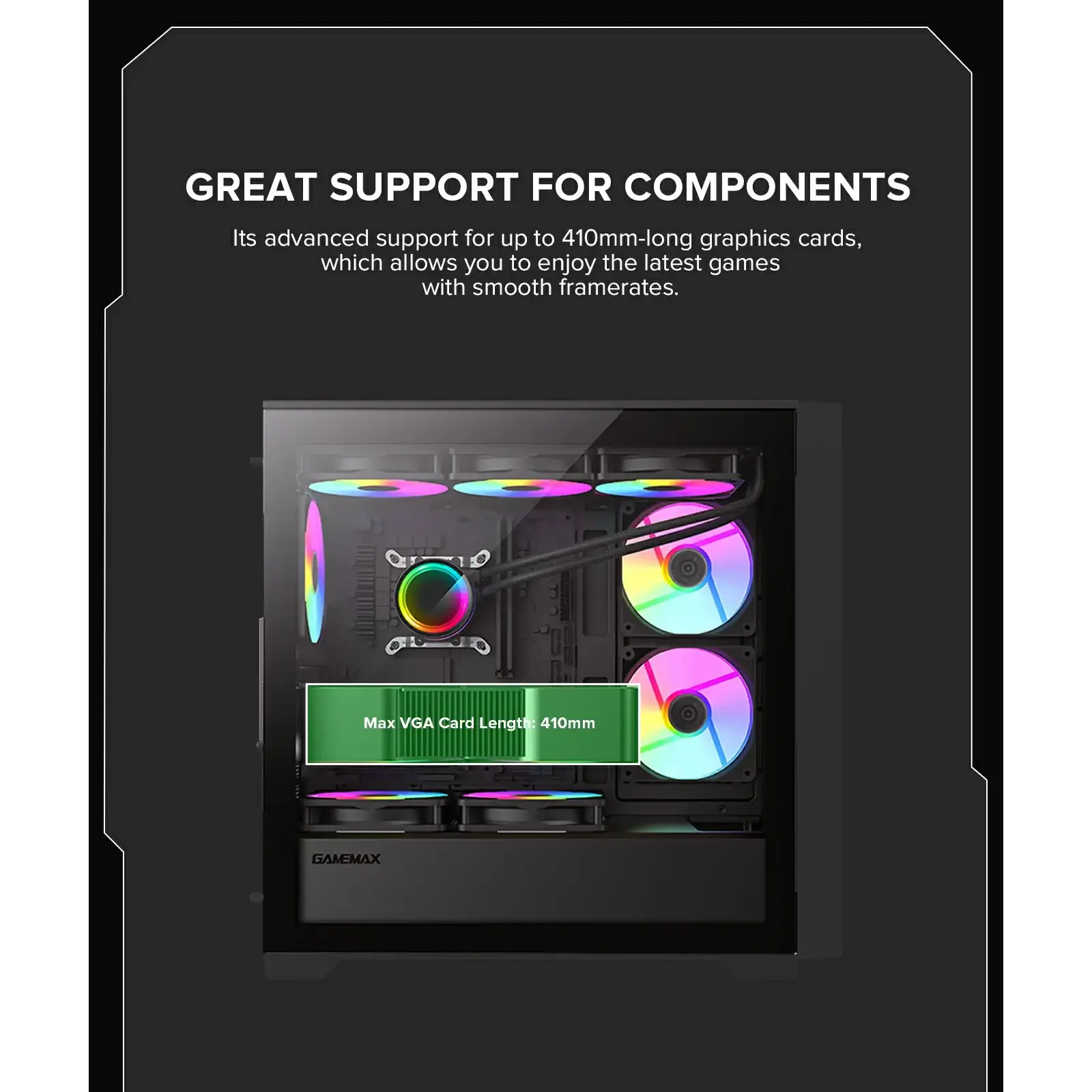 Корпус GAMEMAX Micro ATX без блока живлення , ABS пластик, сітка,закалене склоM-ATX, ITX, ABS, Mesh,Tempered Defender MB UA