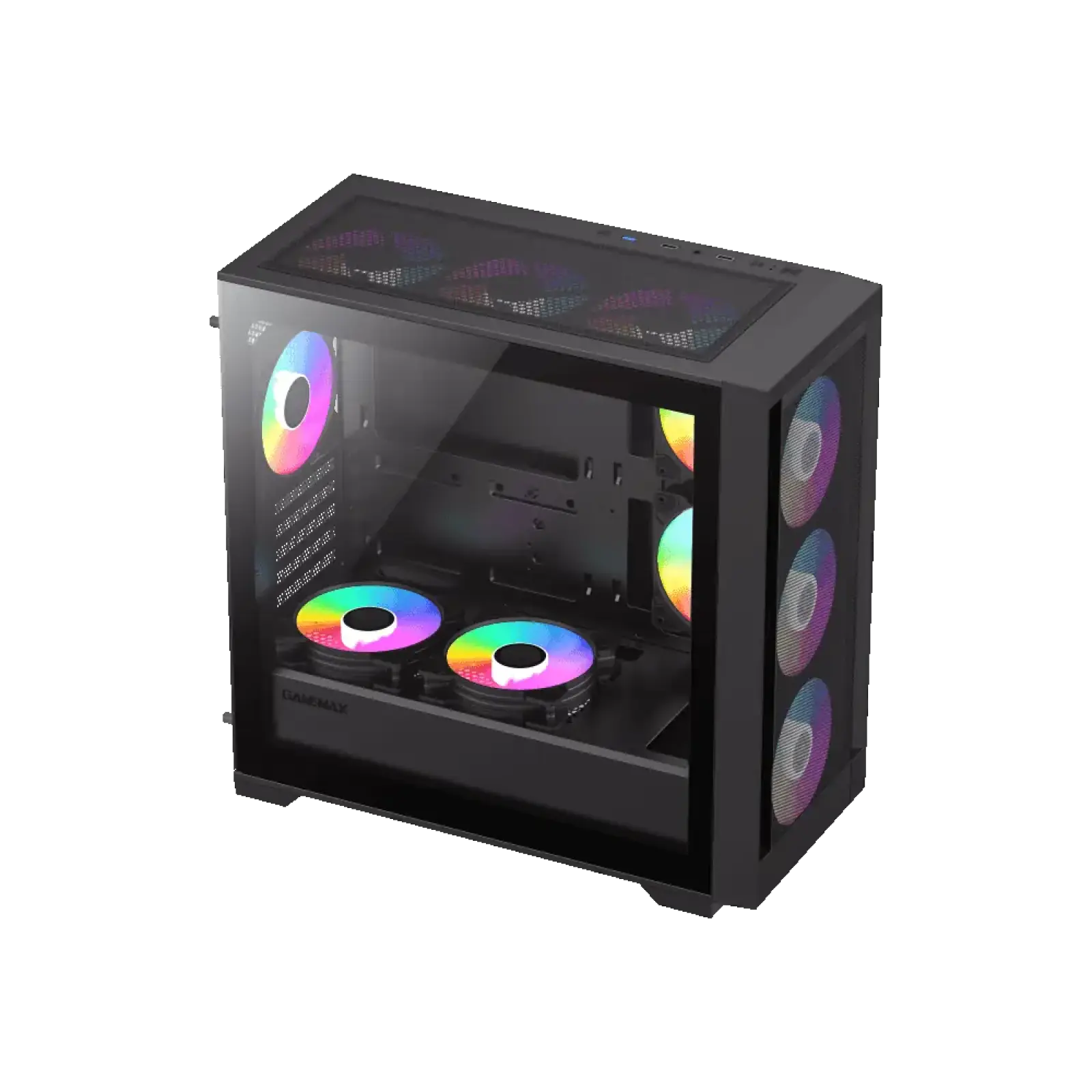 Корпус GAMEMAX Micro ATX без блока живлення , ABS пластик, сітка,закалене склоM-ATX, ITX, ABS, Mesh,Tempered Defender MB UA