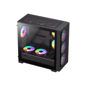 Корпус GAMEMAX Micro ATX без блока живлення , ABS пластик, сітка,закалене склоM-ATX, ITX, ABS, Mesh,Tempered Defender MB UA
