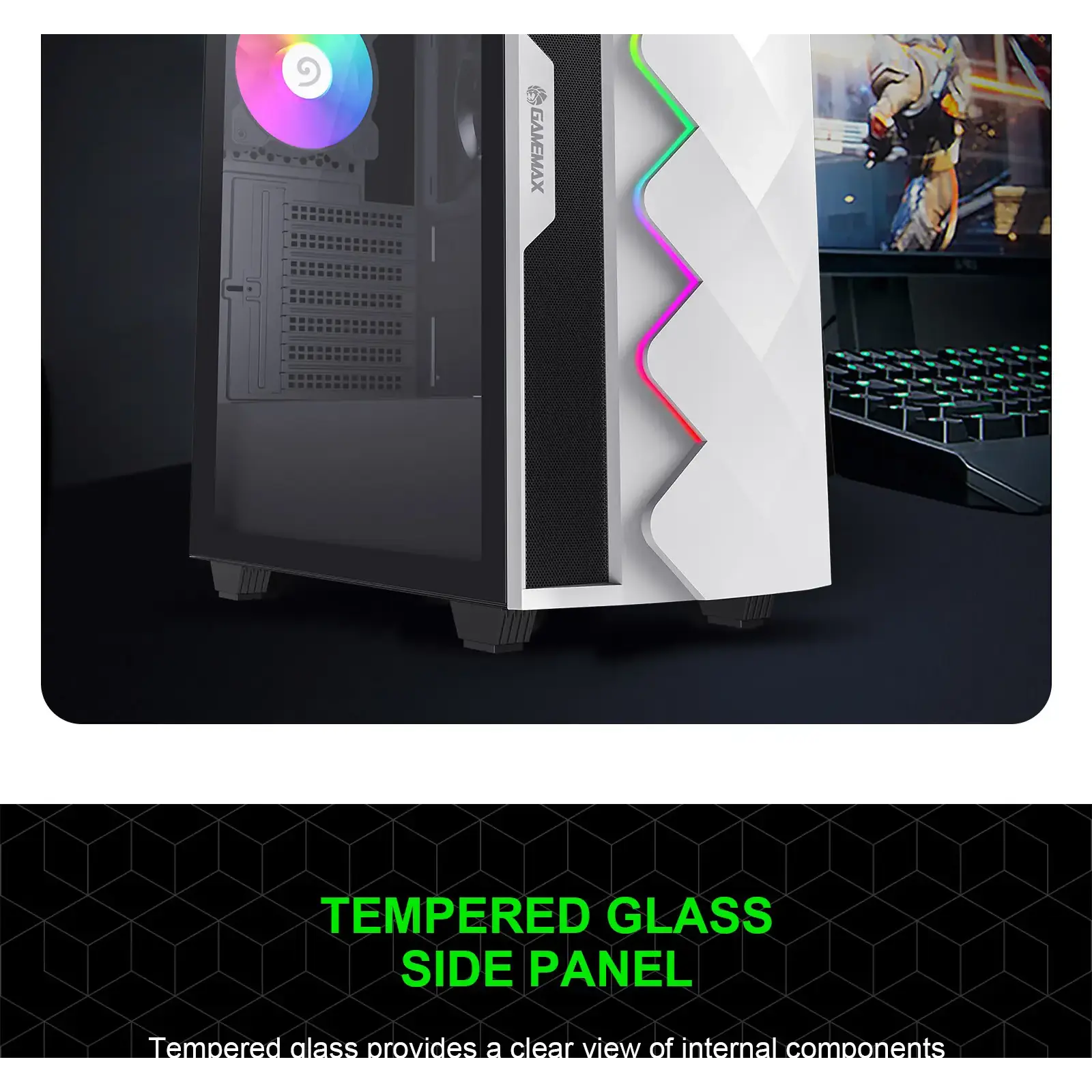 Корпус Gamemax White Diamond CP б/БЖ UA