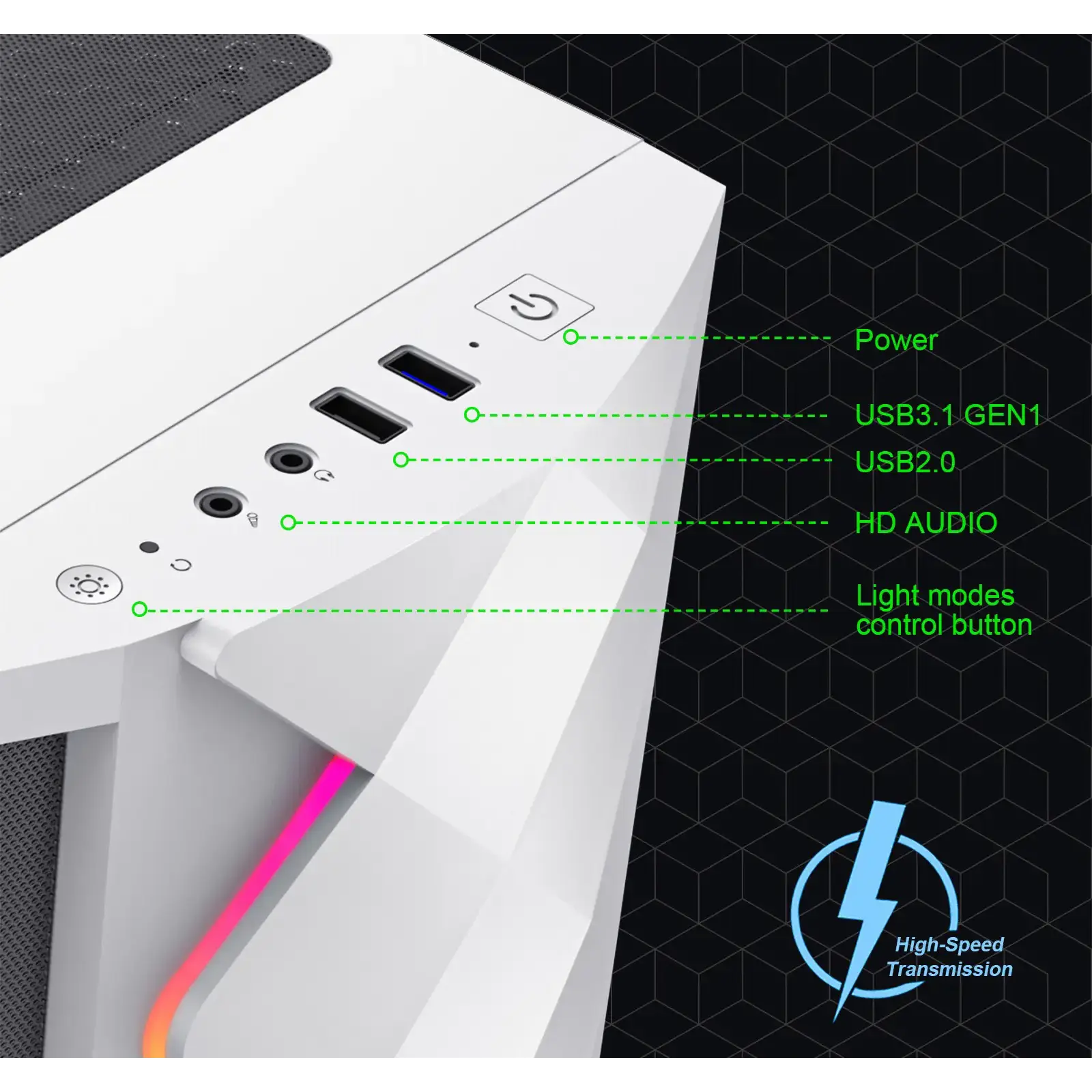 Корпус Gamemax White Diamond CP б/БЖ UA