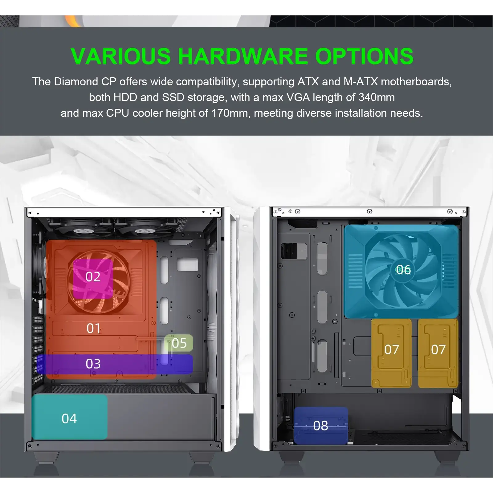 Корпус Gamemax White Diamond CP б/БЖ UA