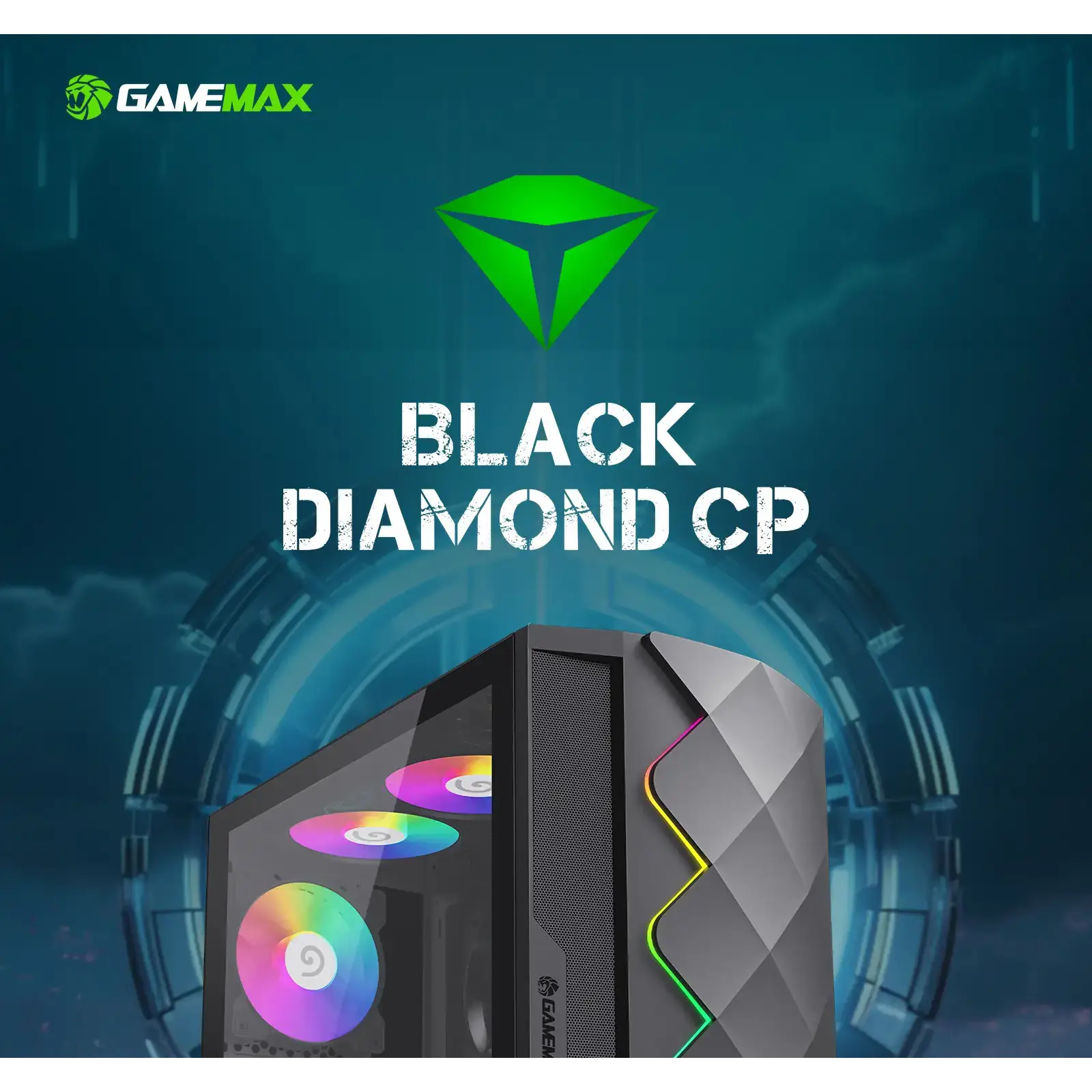 Корпус Gamemax Black Diamond CP б/БП UA