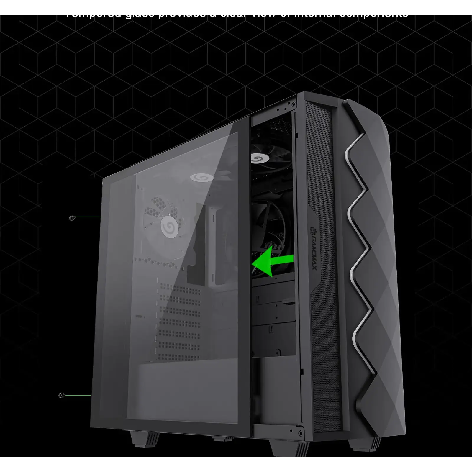 Корпус Gamemax Black Diamond CP б/БП UA