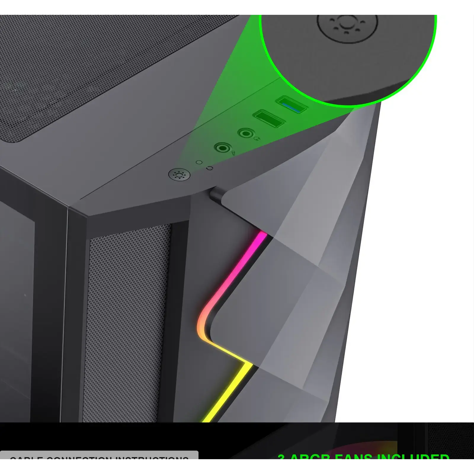 Корпус Gamemax Black Diamond CP б/БП UA