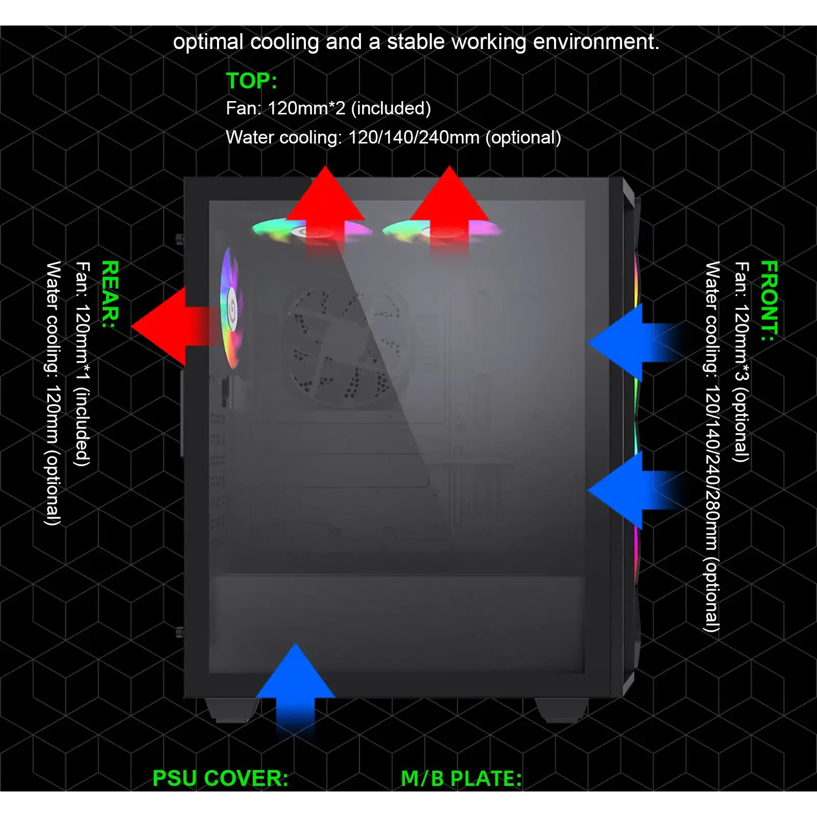 Корпус Gamemax Black Diamond CP б/БП UA