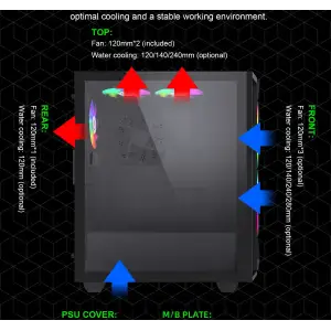 Корпус Gamemax Black Diamond CP б/БЖ UA