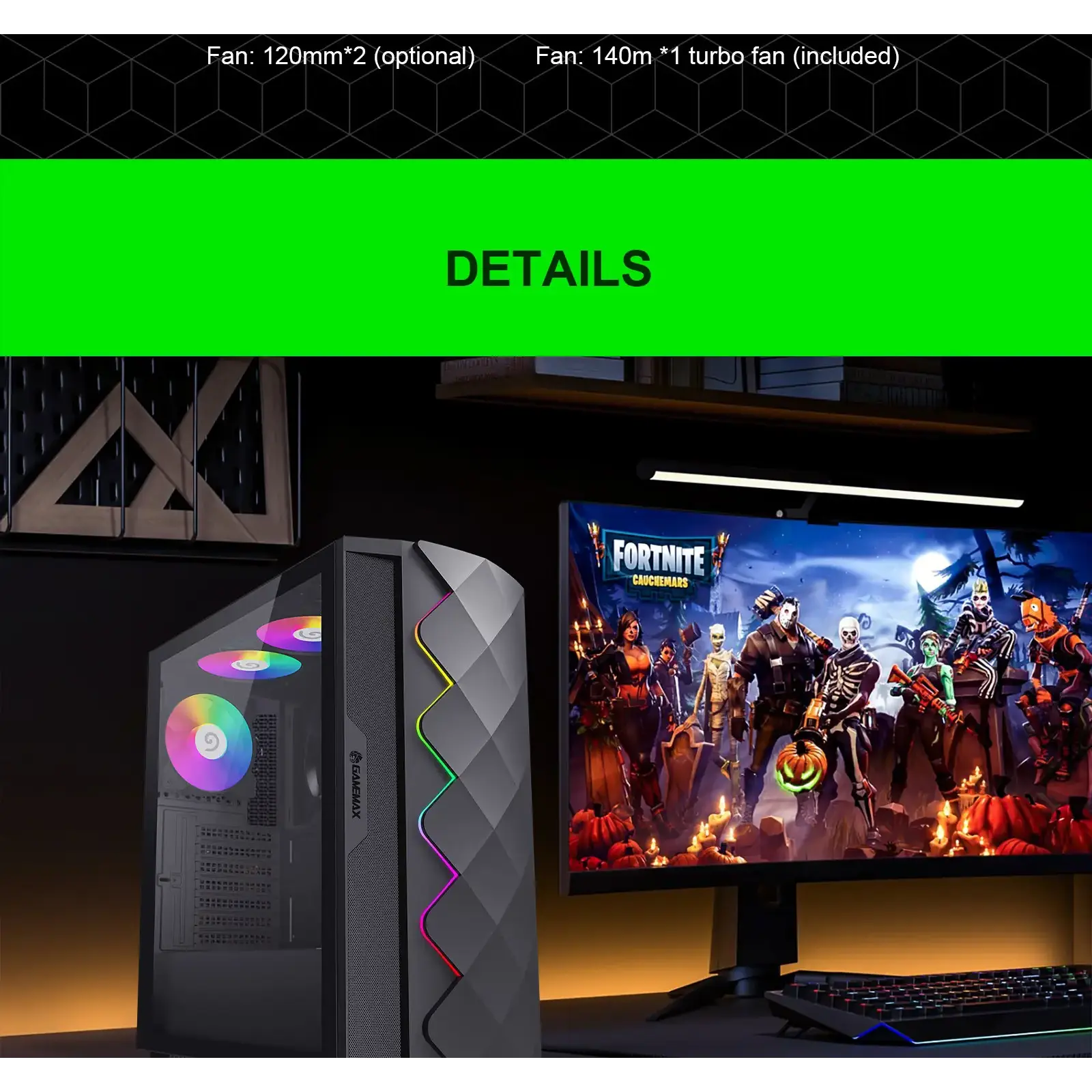 Корпус Gamemax Black Diamond CP б/БП UA