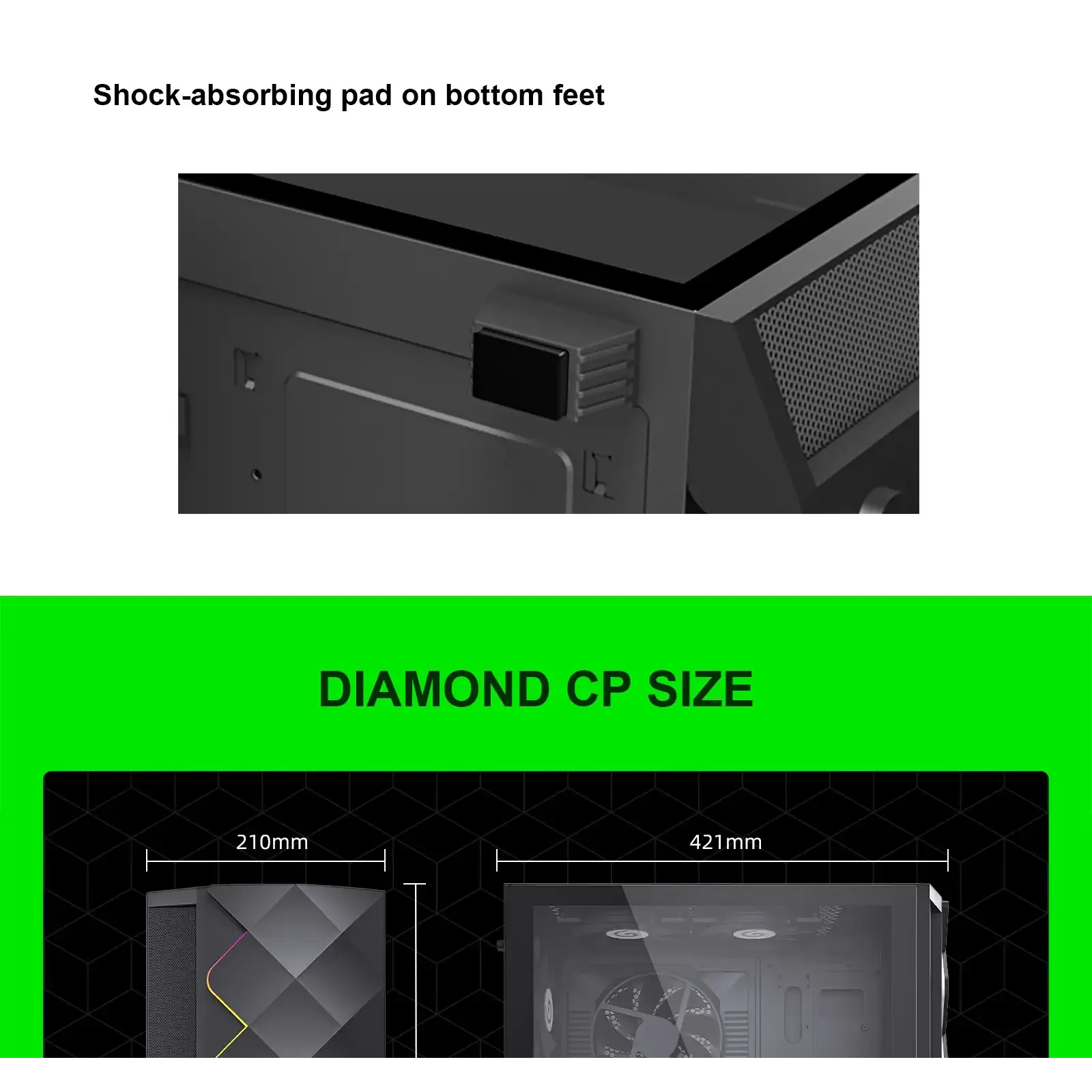 Корпус Gamemax Black Diamond CP б/БП UA