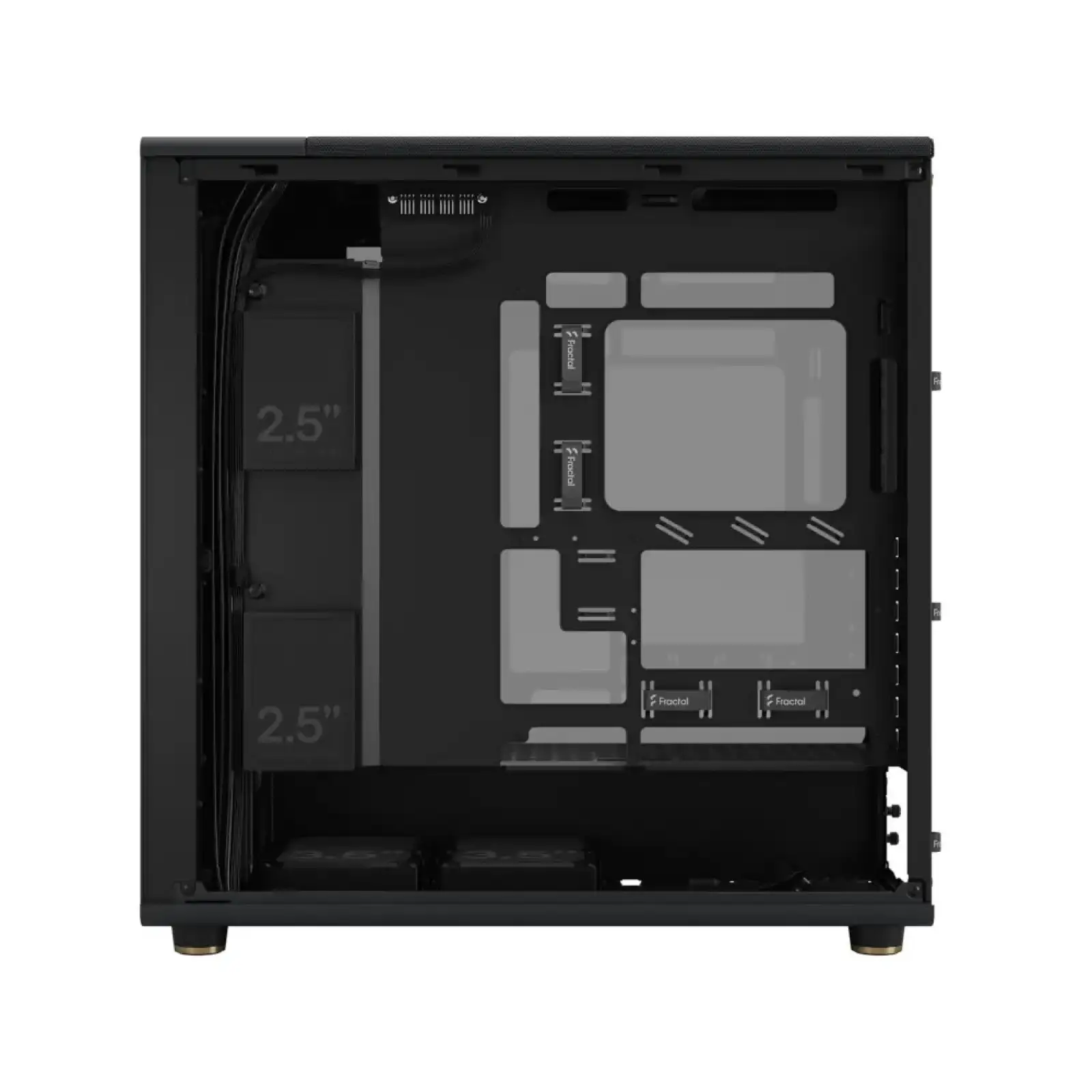 Корпус FRACTAL DESIGN E-ATX без БЖ, чорний, скло, підтримка BTF North XL RC Charcoal Black TG Dark FD-C-NOR1X-05 UA