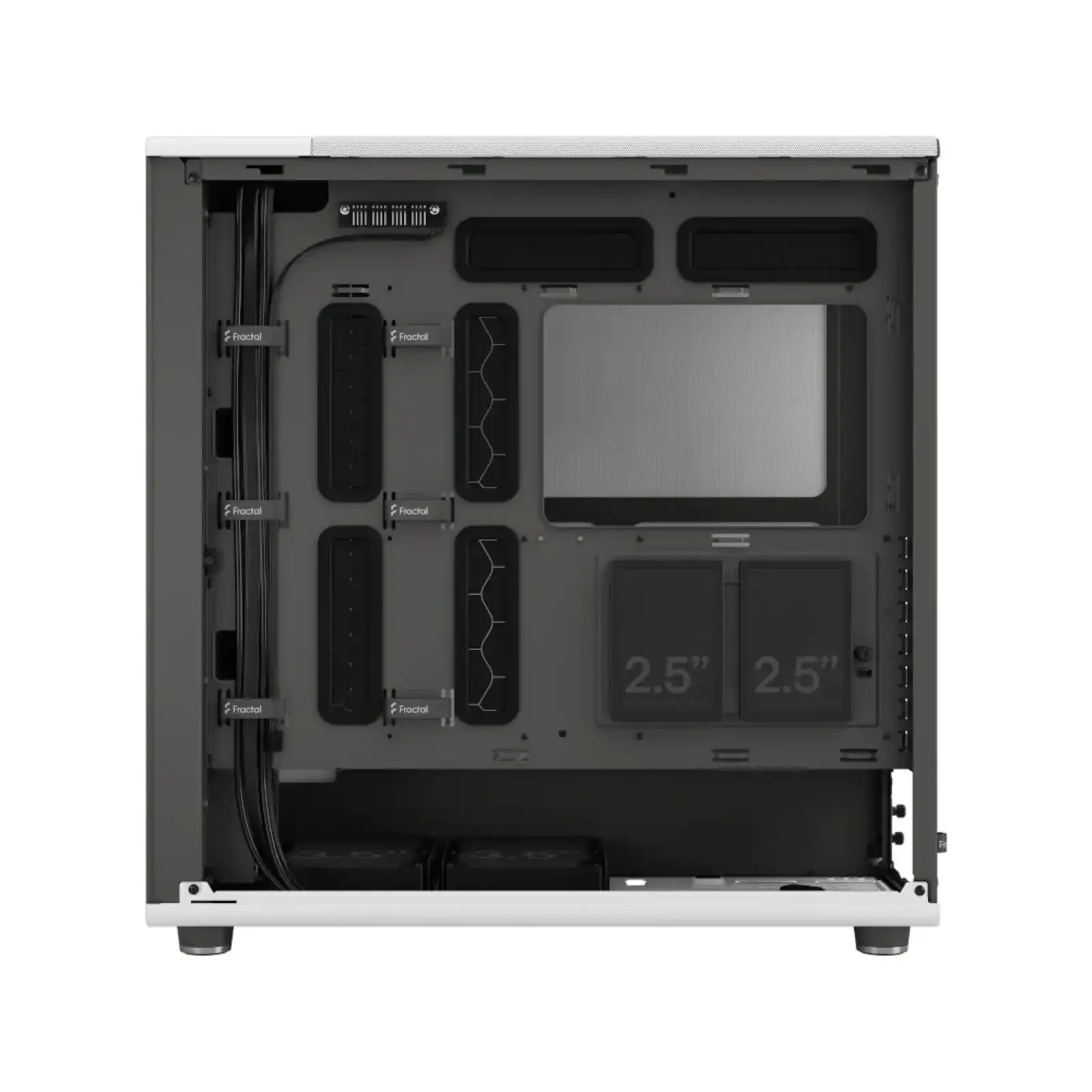 Корпус FRACTAL DESIGN E-ATX без БЖ, білий, скло, підтримка BTF North XL RC Chalk White TG Clear FD-C-NOR1X-06 UA