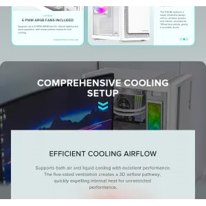 Корпус GAMEMAX комп'ютерний Midi ATX без блока живлення ATX,M-ATX,ITX,ABS ,Mesh,USB3.0x2,Type-C(Gen2) P30 WH UA