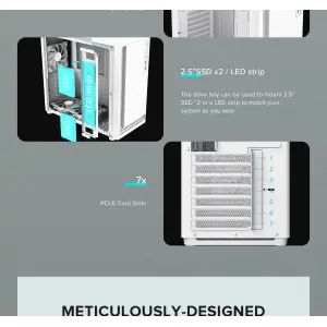 Корпус GAMEMAX комп'ютерний Midi ATX без блока живлення ATX,M-ATX,ITX,ABS ,Mesh,USB3.0x2,Type-C(Gen2) P30 WH UA