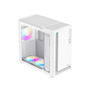 Корпус GAMEMAX комп'ютерний Midi ATX без блока живлення ATX,M-ATX,ITX,ABS ,Mesh,USB3.0x2,Type-C(Gen2) P30 WH UA