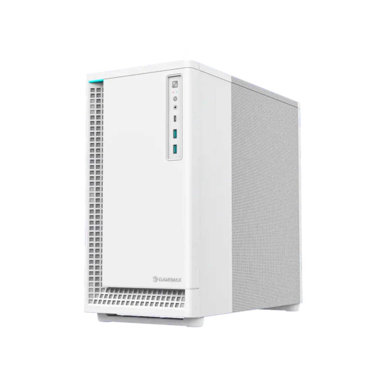 Корпус GAMEMAX комп'ютерний Midi ATX без блока живлення ATX,M-ATX,ITX,ABS ,Mesh,USB3.0x2,Type-C(Gen2) P30 WH UA