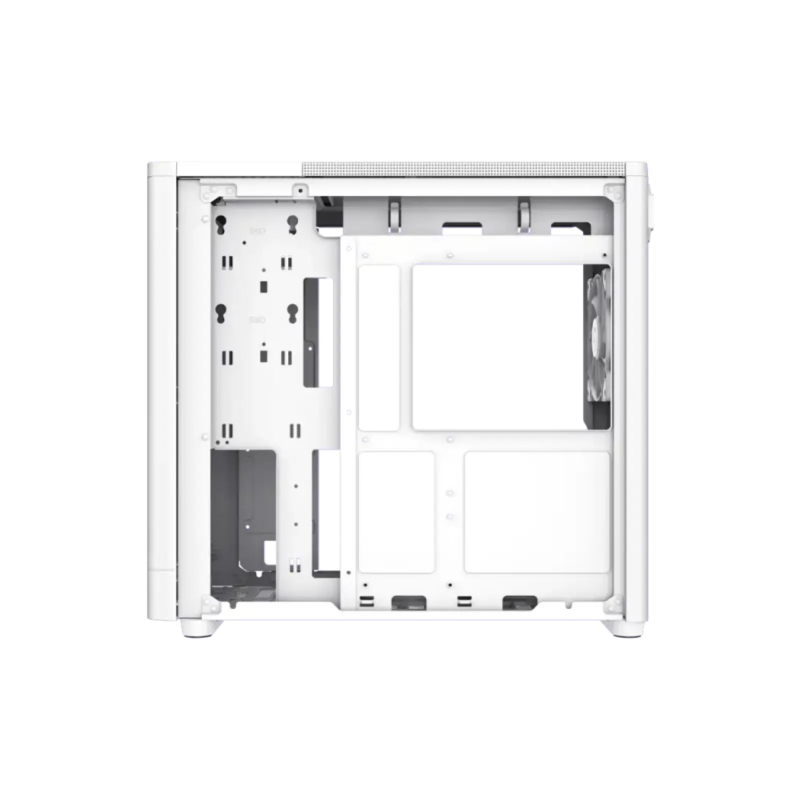 Корпус GAMEMAX комп'ютерний Midi ATX без блока живлення ATX,M-ATX,ITX,ABS ,Mesh,USB3.0x2,Type-C(Gen2) P30 WH UA