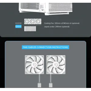 Корпус GAMEMAX комп'ютерний Midi ATX без блока живлення ATX,M-ATX,ITX,ABS ,Mesh,USB3.0x2,Type-C(Gen2) P31 WH UA