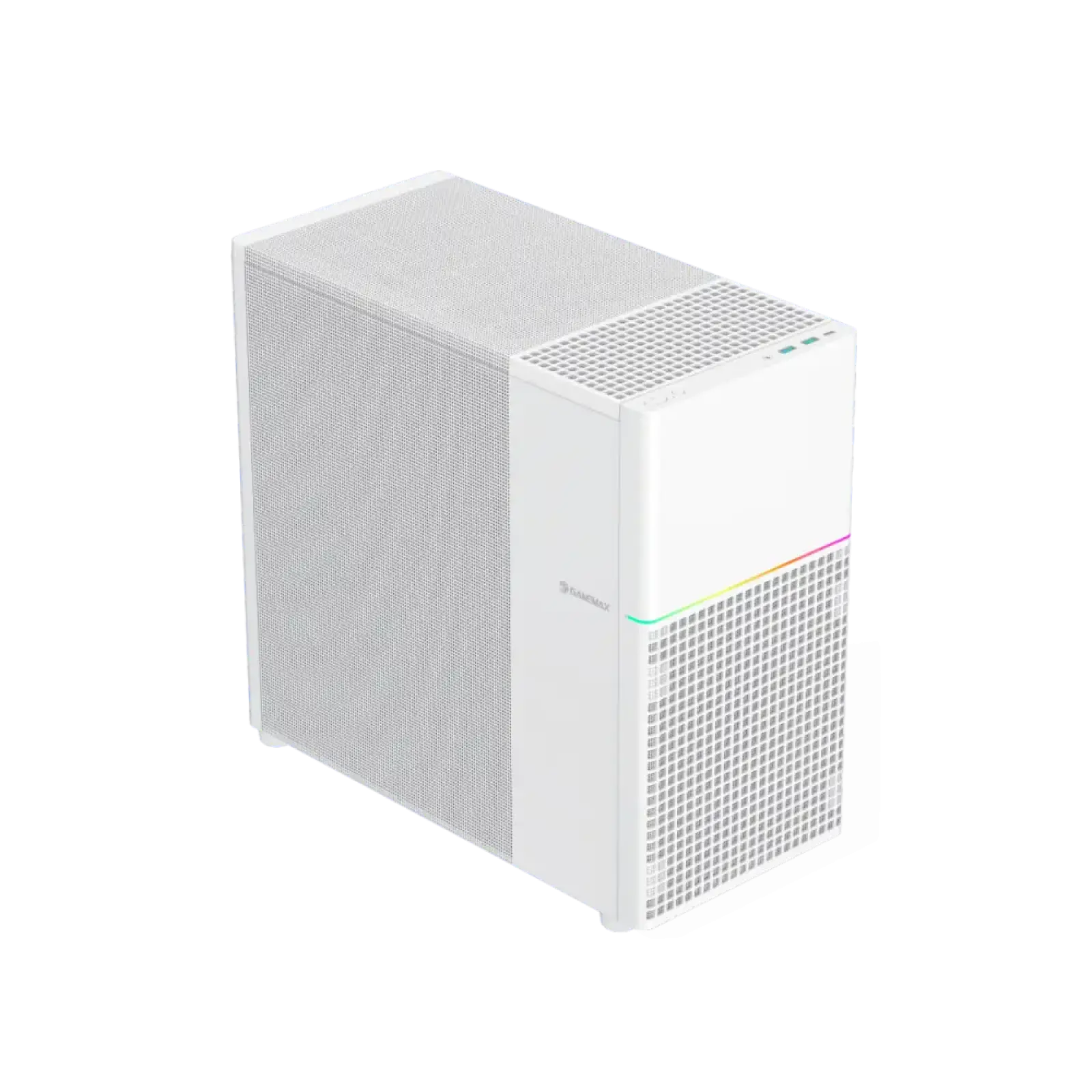 Корпус GAMEMAX комп'ютерний Midi ATX без блока живлення ATX,M-ATX,ITX,ABS ,Mesh,USB3.0x2,Type-C(Gen2) P31 WH UA