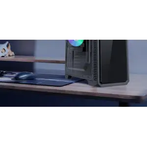 Корпус GAMEMAX Tower ATX без блока живлення, акрил, Micro-ATX, DTX,Mini-ITX, 1*usb 3.0 + 2* usb 2.0 G561E-BK UA