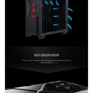 Корпус GAMEMAX Tower ATX без блока живлення, акрил, Micro-ATX, DTX,Mini-ITX, 1*usb 3.0 + 2* usb 2.0 G561E-BK UA