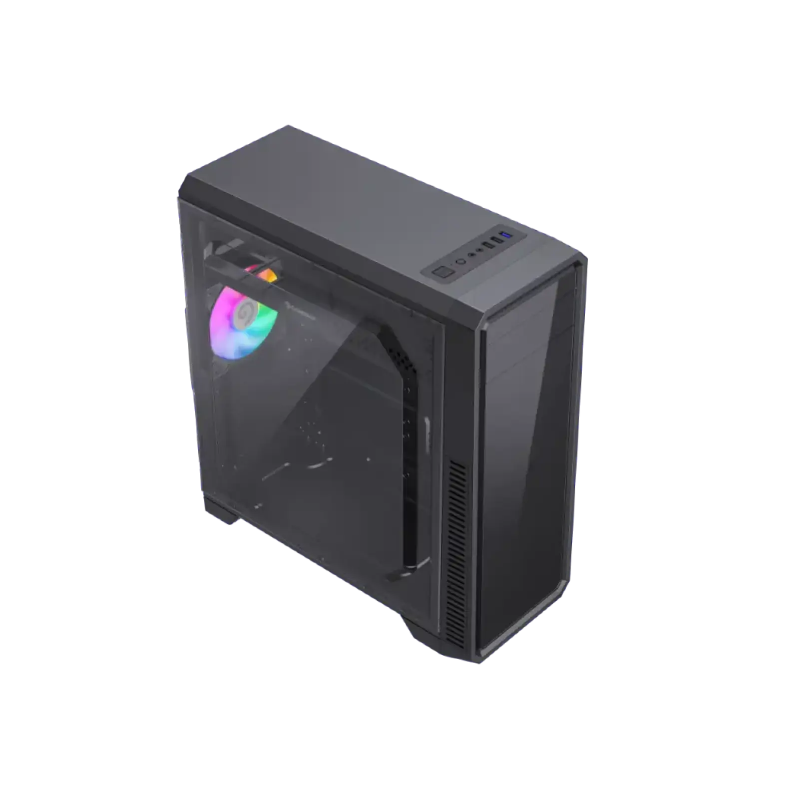 Корпус GAMEMAX Tower ATX без блока живлення, акрил, Micro-ATX, DTX,Mini-ITX, 1*usb 3.0 + 2* usb 2.0 G561E-BK UA