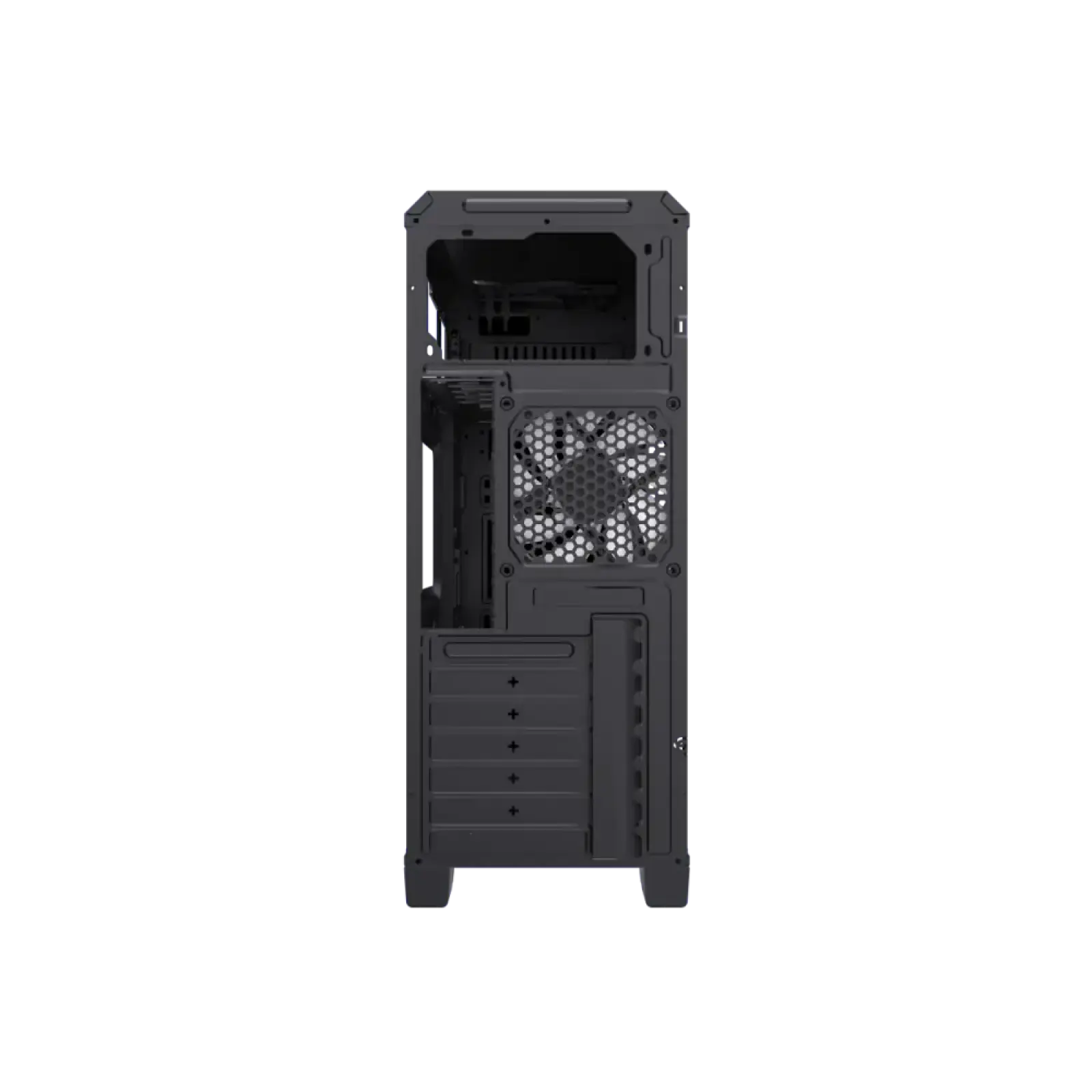 Корпус GAMEMAX Tower ATX без блока живлення, акрил, Micro-ATX, DTX,Mini-ITX, 1*usb 3.0 + 2* usb 2.0 G561E-BK UA