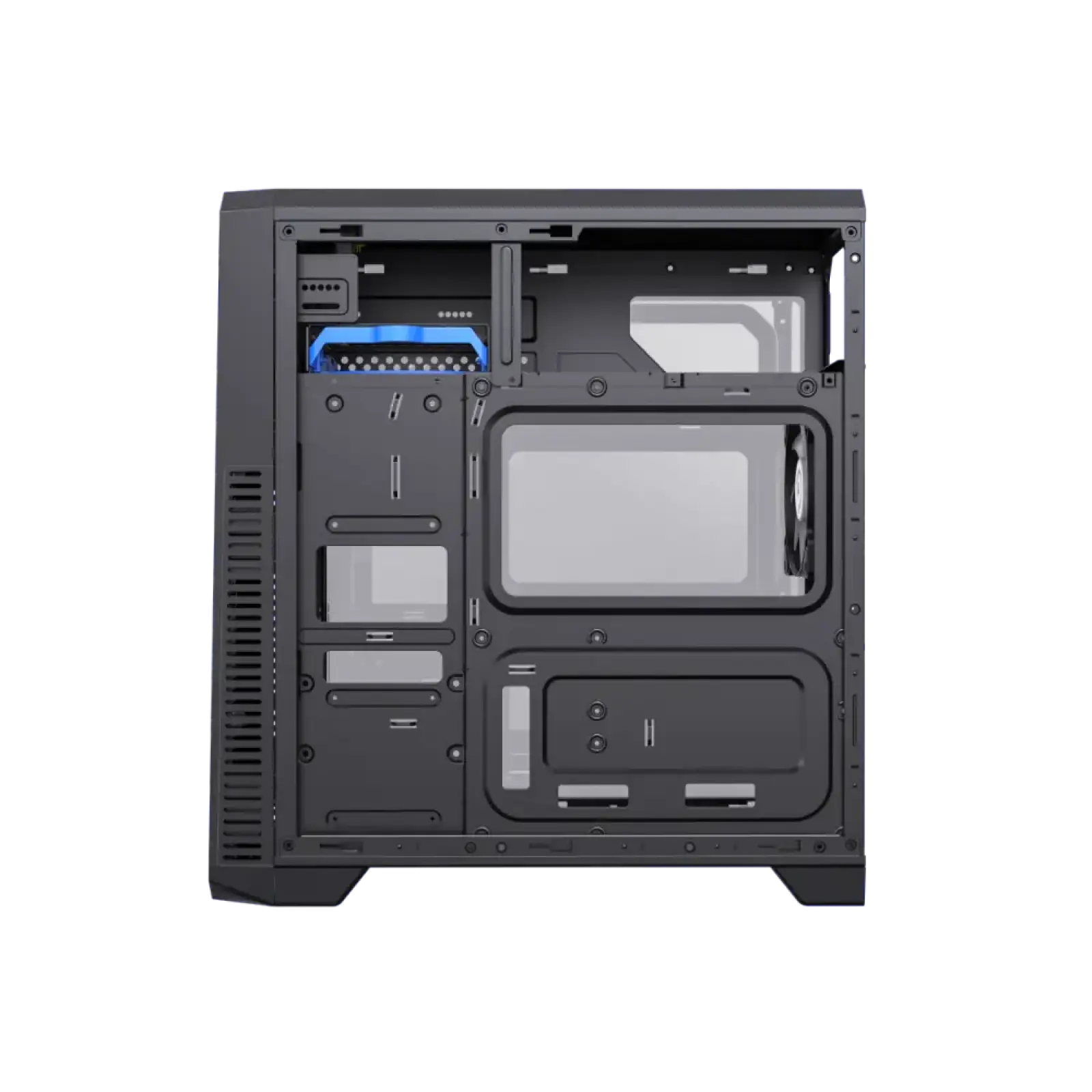 Корпус GAMEMAX Tower ATX без блока живлення, акрил, Micro-ATX, DTX,Mini-ITX, 1*usb 3.0 + 2* usb 2.0 G561E-BK UA