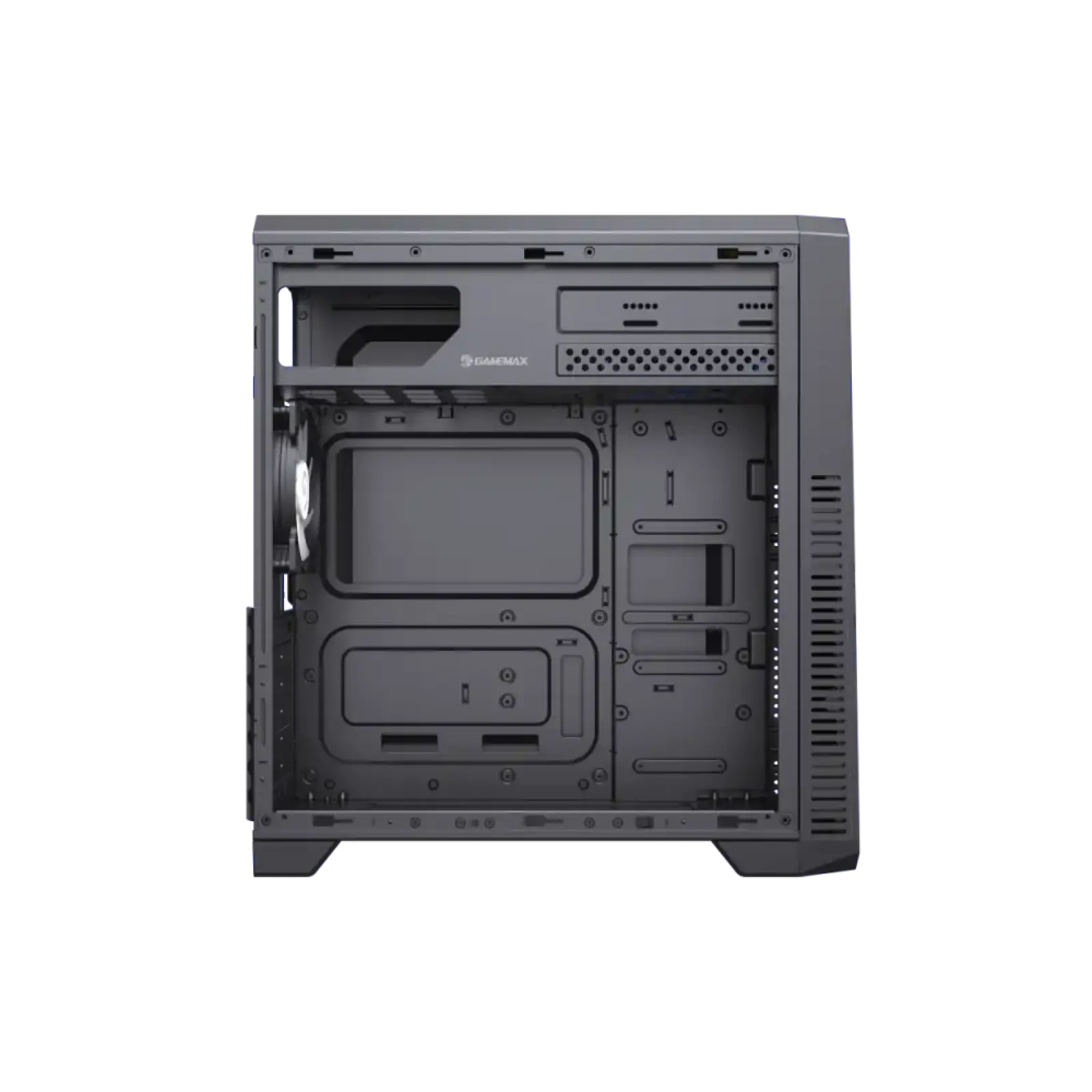 Корпус GAMEMAX Tower ATX без блока живлення, акрил, Micro-ATX, DTX,Mini-ITX, 1*usb 3.0 + 2* usb 2.0 G561E-BK UA