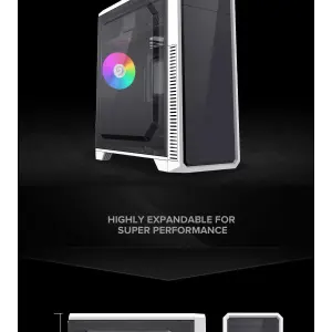 Корпус GAMEMAX Tower ATX без блока живлення, акрил, Micro-ATX, DTX,Mini-ITX, 1*usb 3.0 + 2* usb 2.0 G561E-WH UA