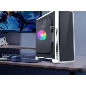 Корпус GAMEMAX Tower ATX без блока живлення, акрил, Micro-ATX, DTX,Mini-ITX, 1*usb 3.0 + 2* usb 2.0 G561E-WH UA