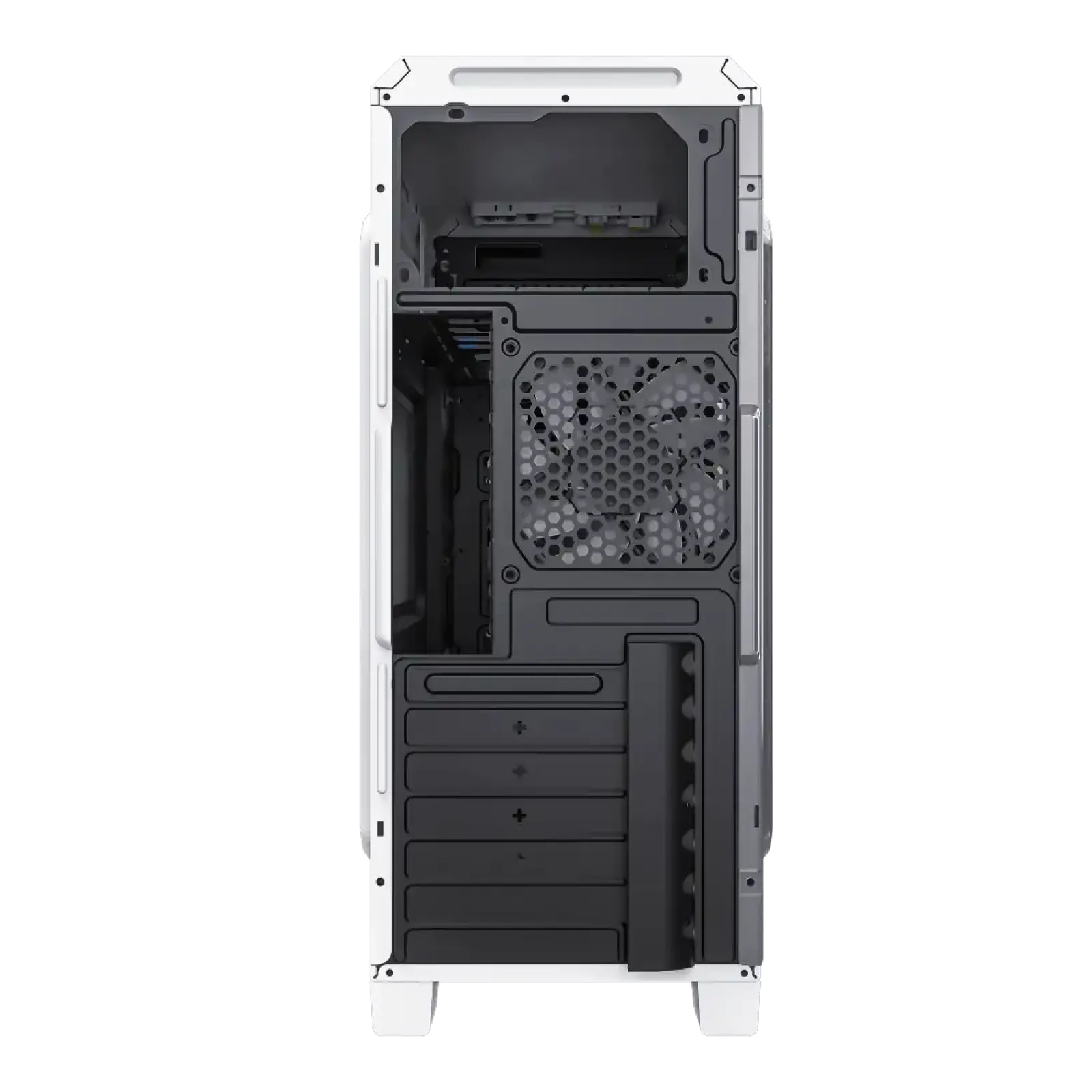 Корпус GAMEMAX Tower ATX без блока живлення, акрил, Micro-ATX, DTX,Mini-ITX, 1*usb 3.0 + 2* usb 2.0 G561E-WH UA