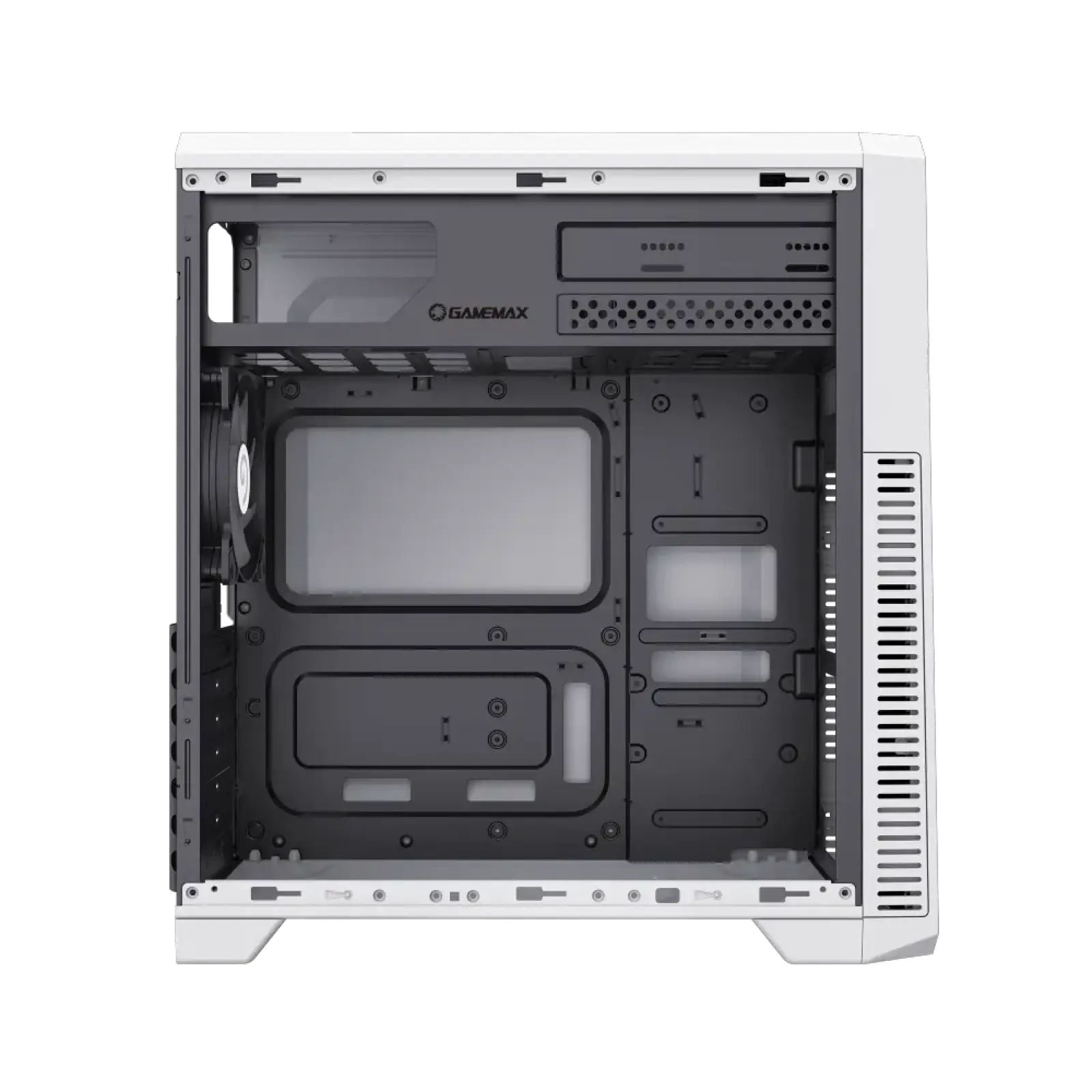 Корпус GAMEMAX Tower ATX без блока живлення, акрил, Micro-ATX, DTX,Mini-ITX, 1*usb 3.0 + 2* usb 2.0 G561E-WH UA