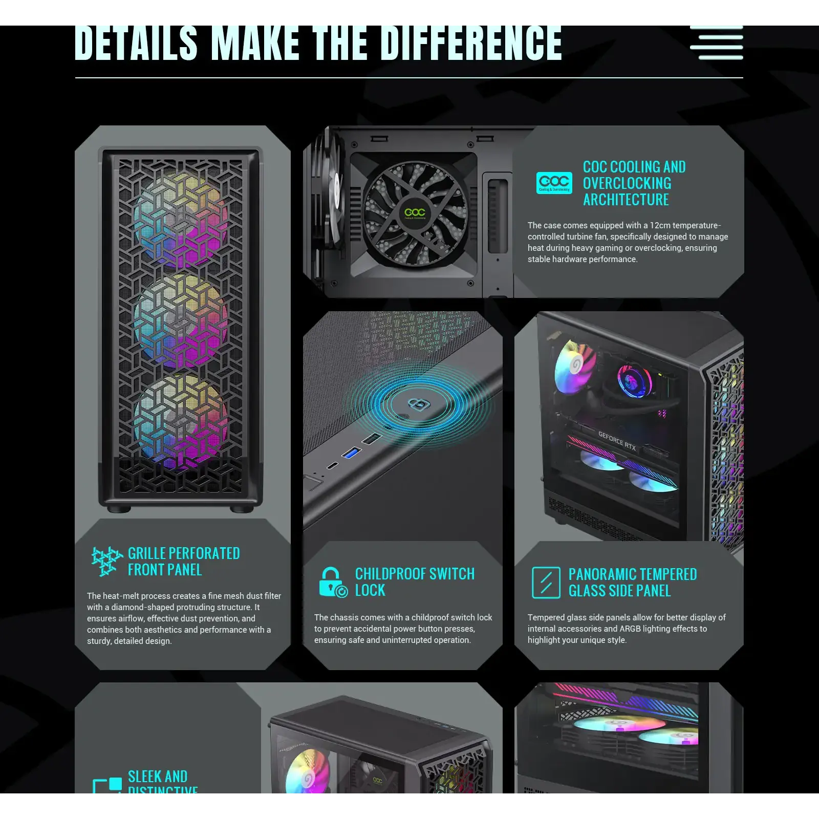 Корпус GAMEMAX Micro ATX без блока живлення , загартоване склоM-ATX、ITX 1*usb 3.0 + 1* usb 2.0+ Type C, Co Forge COC UA