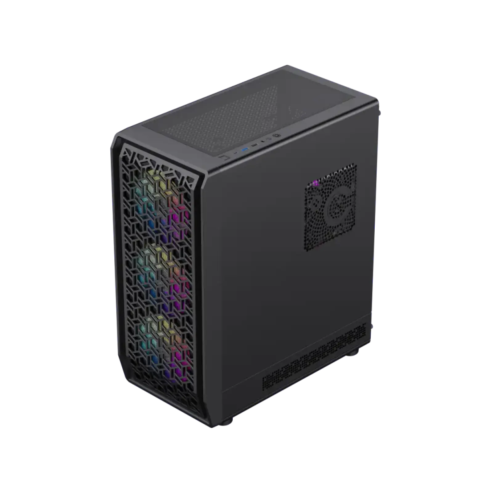 Корпус GAMEMAX Micro ATX без блока живлення , загартоване склоM-ATX、ITX 1*usb 3.0 + 1* usb 2.0+ Type C, Co Forge COC UA