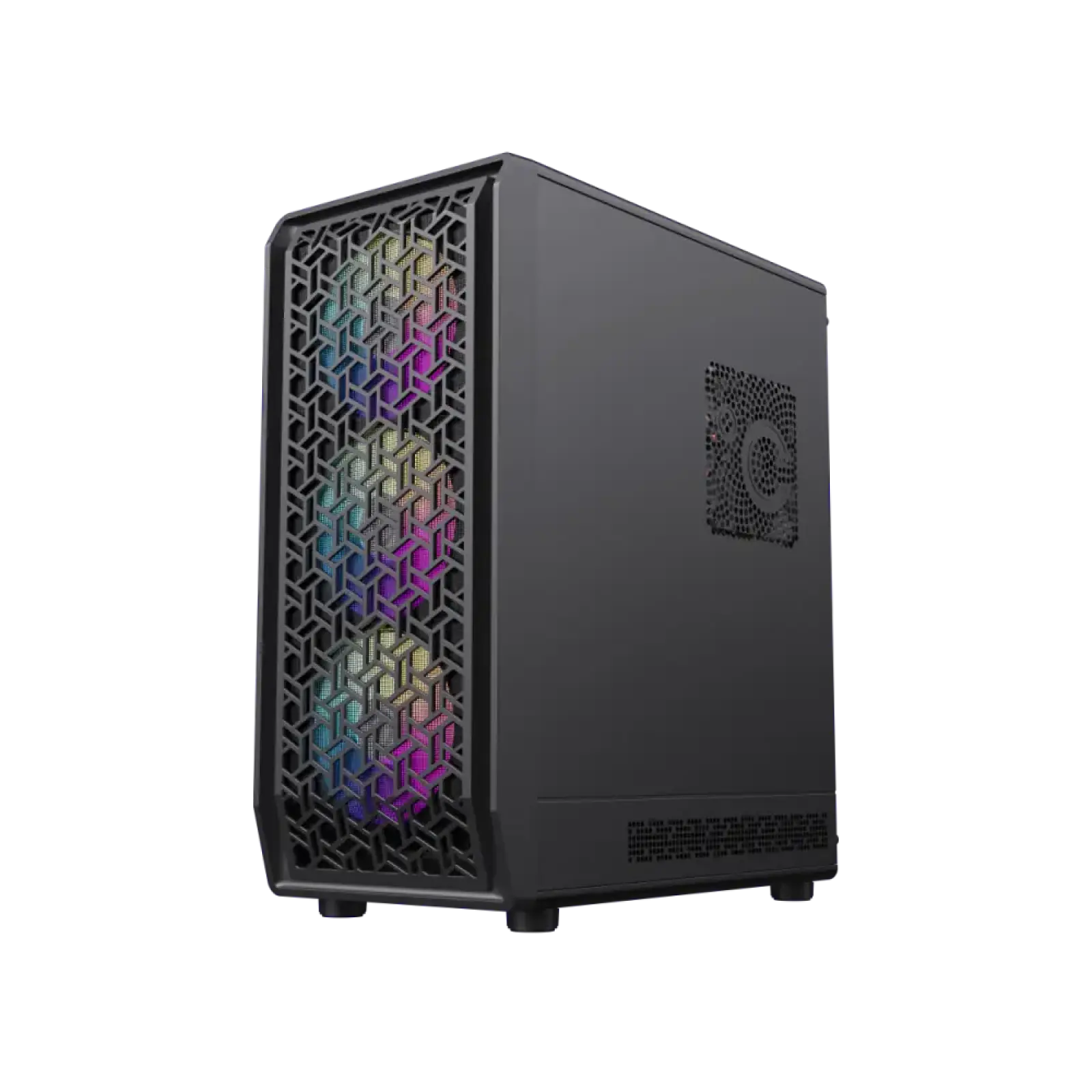 Корпус GAMEMAX Micro ATX без блока живлення , загартоване склоM-ATX、ITX 1*usb 3.0 + 1* usb 2.0+ Type C, Co Forge COC UA