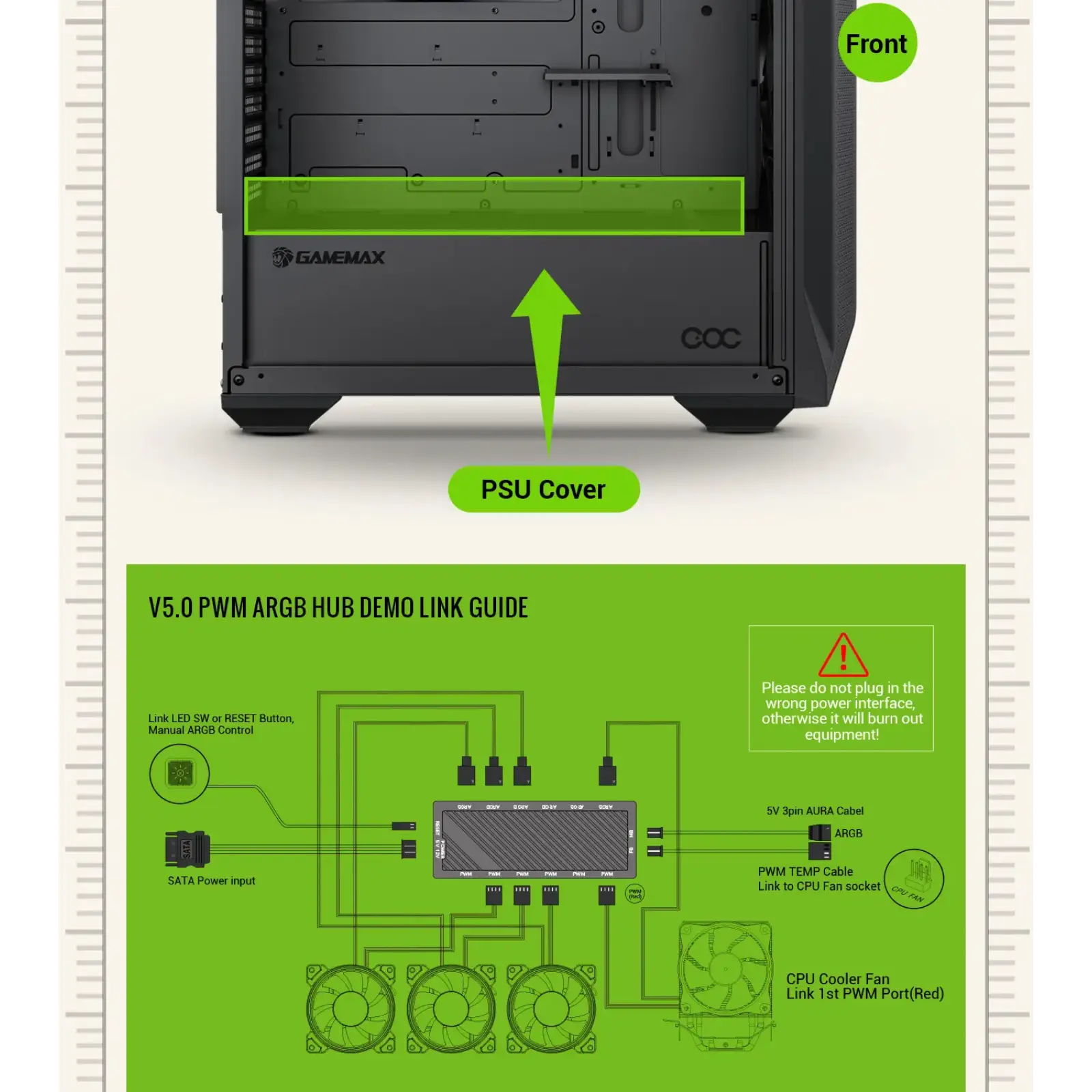 Корпус Gamemax Brufen COC б/БП UA