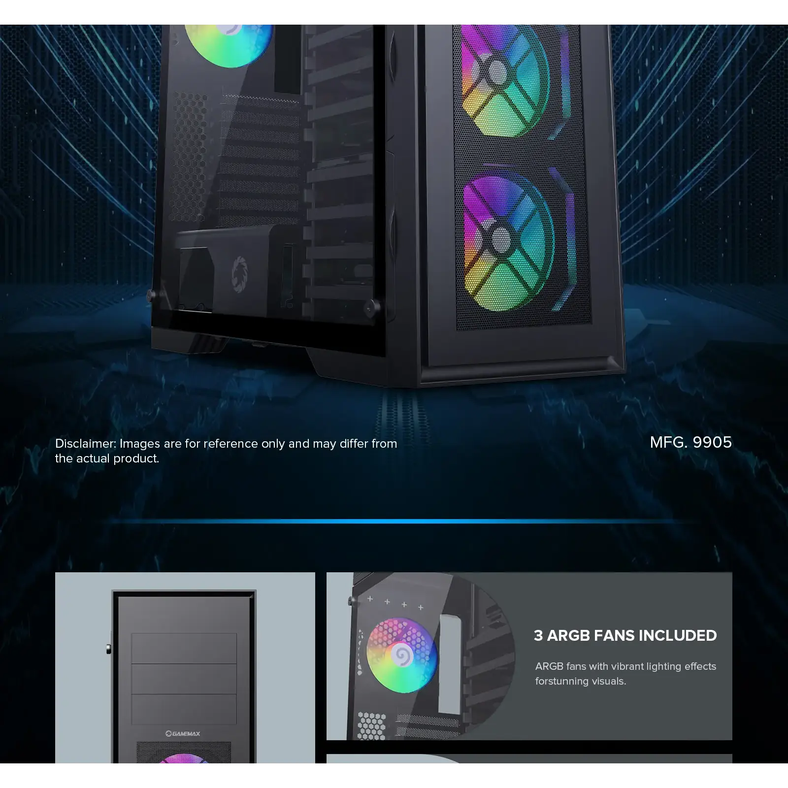 Корпус GAMEMAX Full Tower ATX без блока питания MASTER 2 UA