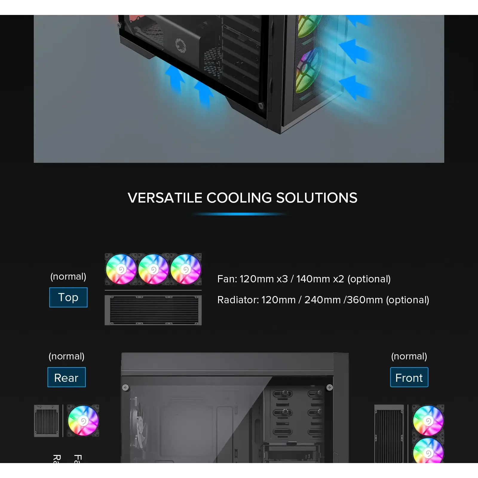 Корпус GAMEMAX Full Tower ATX без блока питания MASTER 2 UA