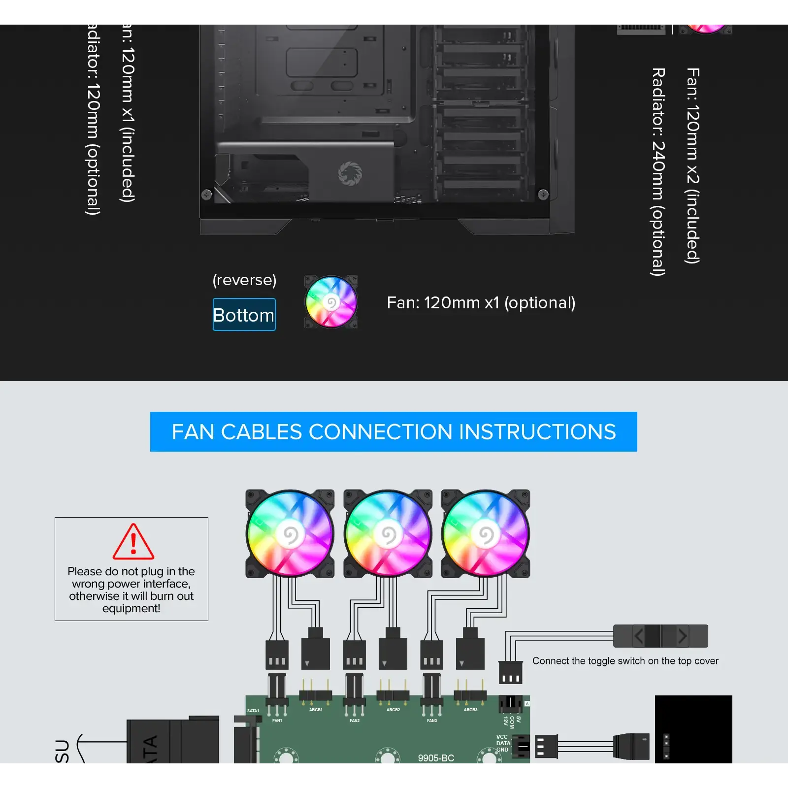 Корпус GAMEMAX Full Tower ATX без блока питания MASTER 2 UA