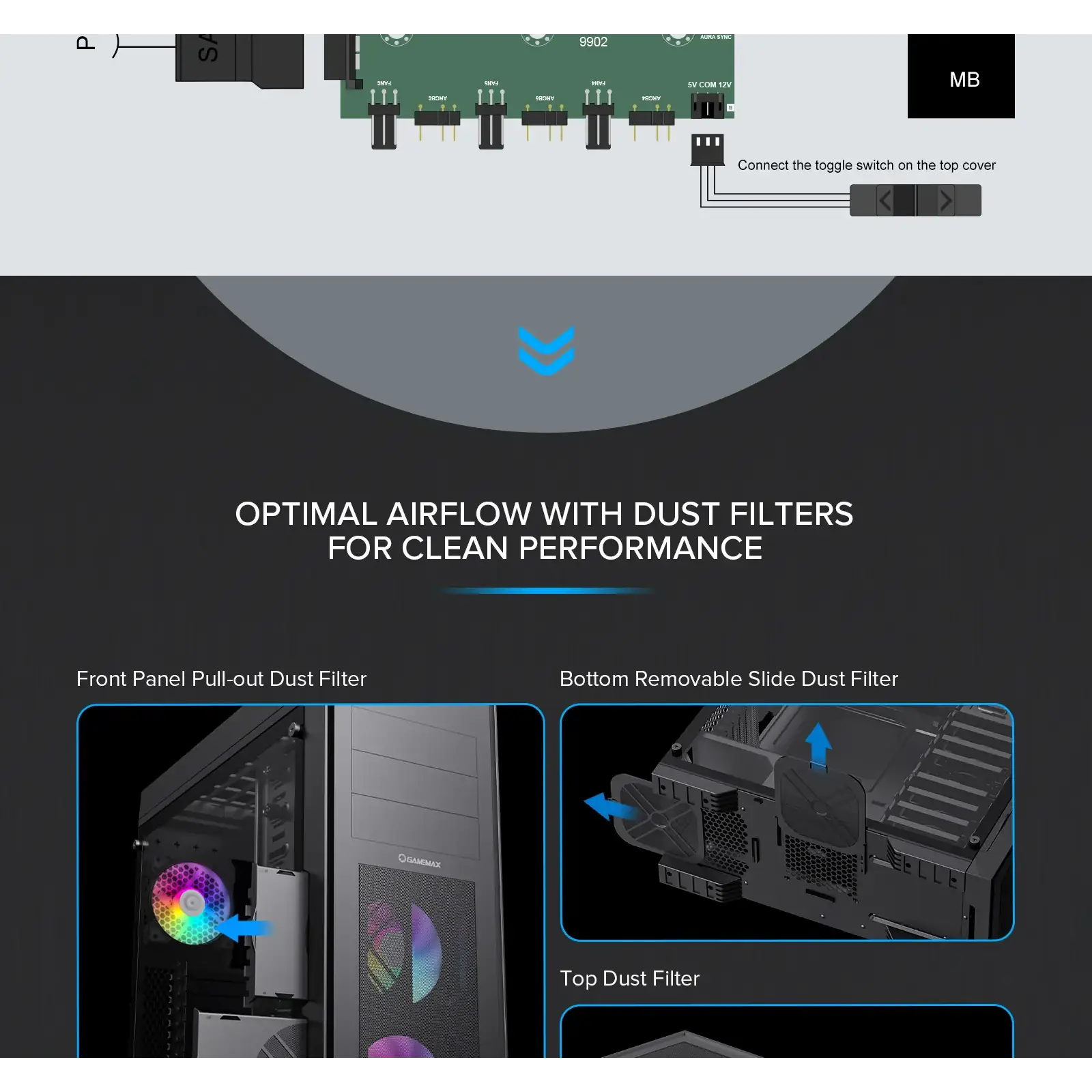 Корпус GAMEMAX Full Tower ATX без блока питания MASTER 2 UA