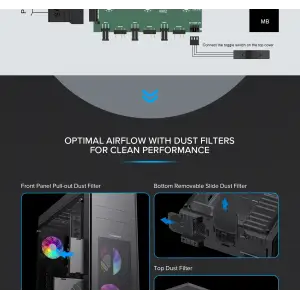 Корпус GAMEMAX Full Tower ATX без блока живлення MASTER 2 UA