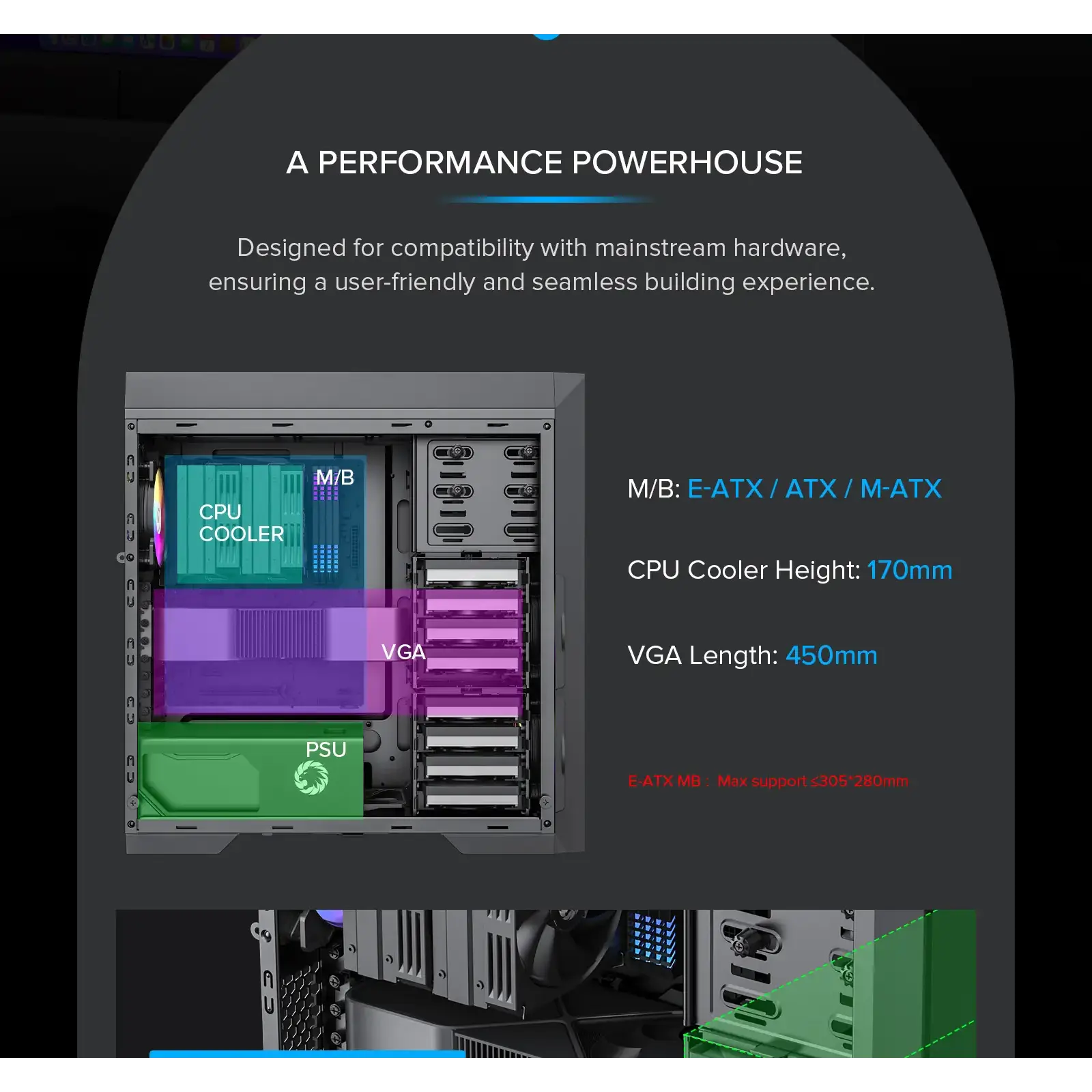 Корпус GAMEMAX Full Tower ATX без блока питания MASTER 2 UA